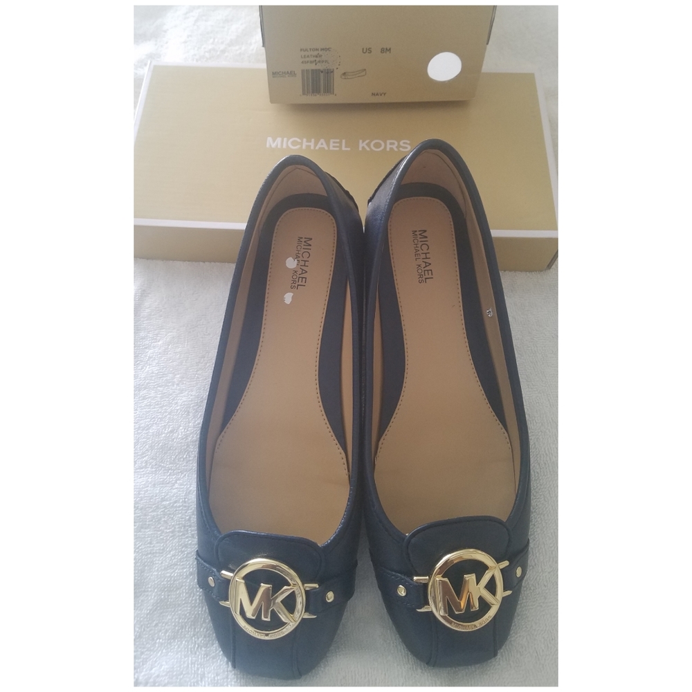 Authentic Michael Kors Leather Fulton Loafers